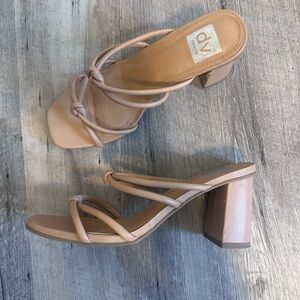 DV Dolce Vita Holmes Knotted Slip On Block Heel Sandals size 9